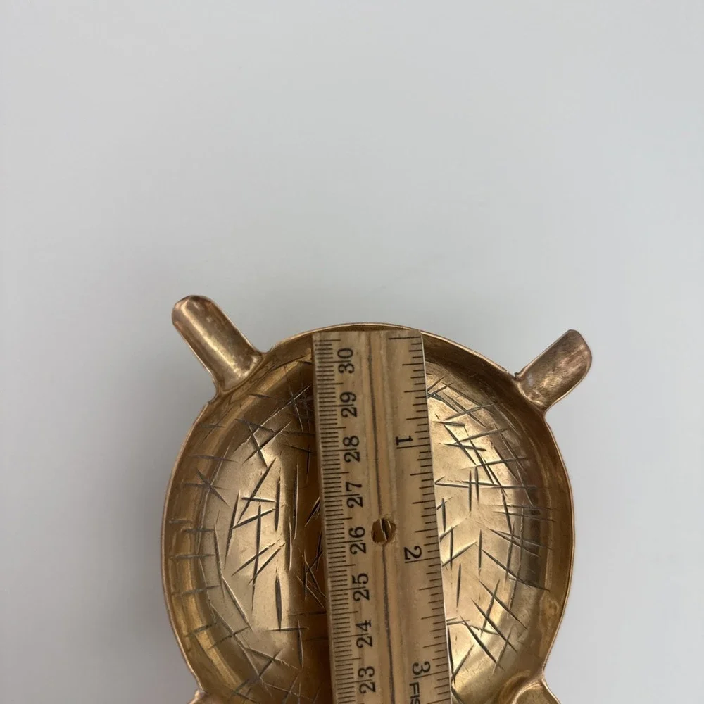 Vintage Brass Footed Bowl Soap,Trinket Dish,Tray Ashtray